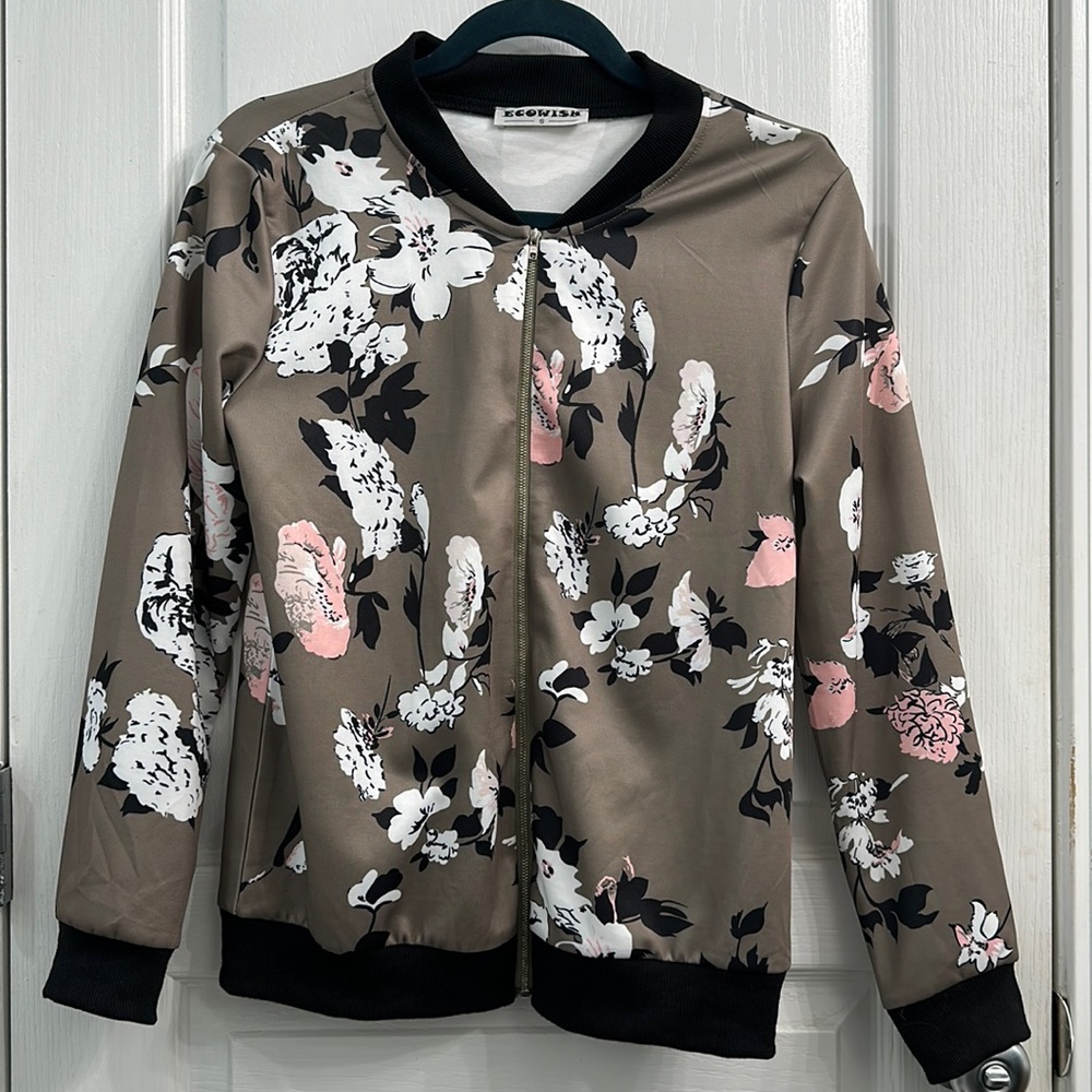 Small Floral Bomber Jacket